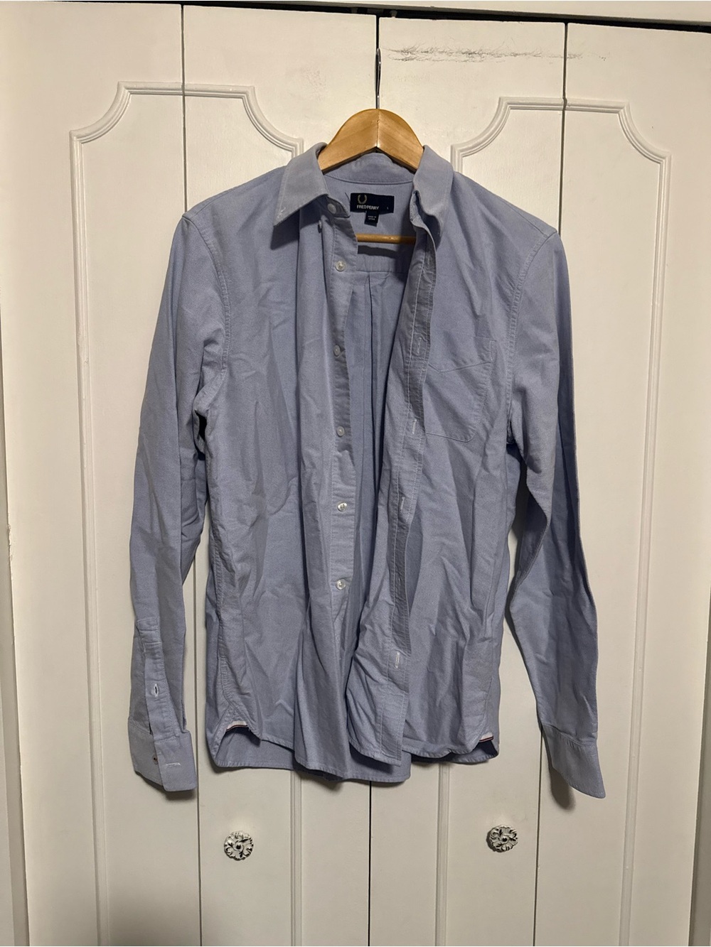 Fred Perry Light Blue Men's Button-Up Dress Shirt